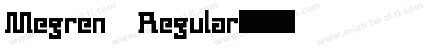 Megren Regular字体转换
